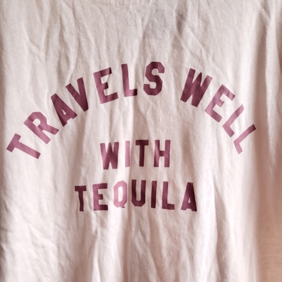 Wildfox Con Tequila Baby Graphic Print Jersey Tee New Small - Picture 10 of 12